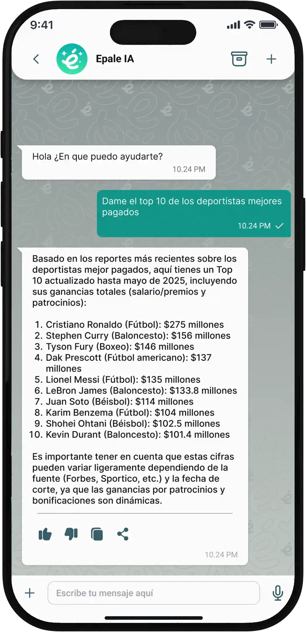 Disappearing messages feature